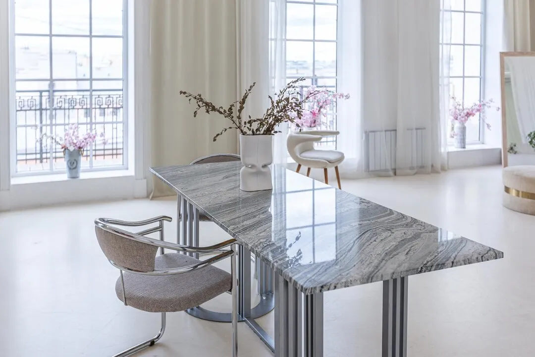 Marble Top Dining Table